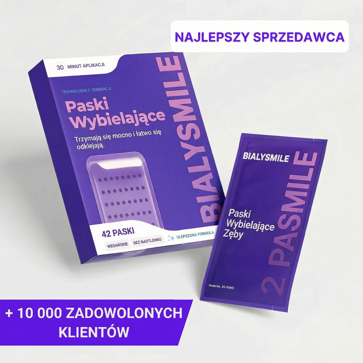 Fialové bělící proužky